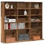 Mueble de CD madera de ingeniería envejecida 100x23x89,5 cm by , CD and DVD storage - Ref: Foro24-856000, Price: 76,56 €, Dis...