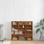 Mueble de CD madera de ingeniería envejecida 100x23x89,5 cm by , CD and DVD storage - Ref: Foro24-856000, Price: 76,56 €, Dis...