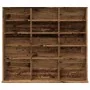 Mueble de CD madera de ingeniería envejecida 100x23x89,5 cm by , CD and DVD storage - Ref: Foro24-856000, Price: 76,56 €, Dis...