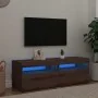 Muebles TV con luces LED 2 uds madera ingeniería roble artisan de , Muebles TV - Ref: Foro24-856312, Precio: 86,22 €, Descuen...