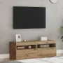Muebles TV con luces LED 2 uds madera ingeniería roble artisan de , Muebles TV - Ref: Foro24-856312, Precio: 86,22 €, Descuen...