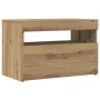 Muebles TV con luces LED 2 uds madera ingeniería roble artisan de , Muebles TV - Ref: Foro24-856312, Precio: 86,22 €, Descuen...