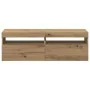Muebles TV con luces LED 2 uds madera ingeniería roble artisan de , Muebles TV - Ref: Foro24-856312, Precio: 86,22 €, Descuen...