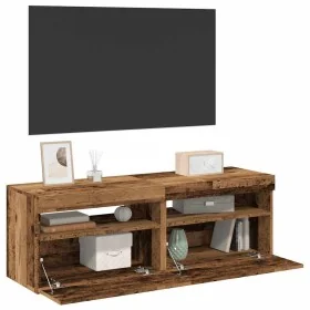 Muebles de TV con luces LED 2 uds madera ingeniería envejecida von , TV-Möbel - Ref: Foro24-856310, Preis: 86,22 €, Rabatt: %