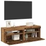 Muebles de TV con luces LED 2 uds madera ingeniería envejecida de , Muebles TV - Ref: Foro24-856310, Precio: 86,22 €, Descuen...
