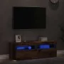 Muebles de TV con luces LED 2 uds madera ingeniería envejecida de , Muebles TV - Ref: Foro24-856310, Precio: 86,22 €, Descuen...
