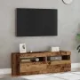 Muebles de TV con luces LED 2 uds madera ingeniería envejecida de , Muebles TV - Ref: Foro24-856310, Precio: 86,22 €, Descuen...