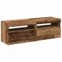 Muebles de TV con luces LED 2 uds madera ingeniería envejecida de , Muebles TV - Ref: Foro24-856310, Precio: 86,22 €, Descuen...