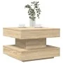 Mesa de centro giratoria 360 grados roble sonoma 50x50x34,5 cm by , Coffee table - Ref: Foro24-858472, Price: 57,11 €, Discou...