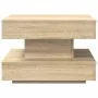 Mesa de centro giratoria 360 grados roble sonoma 50x50x34,5 cm by , Coffee table - Ref: Foro24-858472, Price: 57,11 €, Discou...