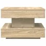 Mesa de centro giratoria 360 grados roble sonoma 50x50x34,5 cm by , Coffee table - Ref: Foro24-858472, Price: 57,11 €, Discou...