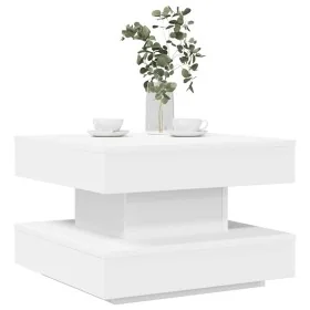 Mesa de centro giratoria 360 grados blanco 50x50x34,5 cm by , Coffee table - Ref: Foro24-858470, Price: 71,12 €, Discount: %