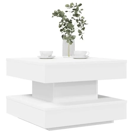 Mesa de centro giratoria 360 grados blanco 50x50x34,5 cm de , Mesas de centro - Ref: Foro24-858470, Precio: 71,81 €, Descuent...
