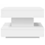Mesa de centro giratoria 360 grados blanco 50x50x34,5 cm de , Mesas de centro - Ref: Foro24-858470, Precio: 71,81 €, Descuent...