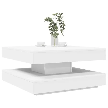 Mesa de centro giratoria 360 grados blanco 70x70x34,5 cm by , Coffee table - Ref: Foro24-858479, Price: 78,21 €, Discount: %