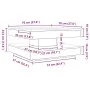 Mesa de centro giratoria 360 grados blanco 70x70x34,5 cm by , Coffee table - Ref: Foro24-858479, Price: 78,21 €, Discount: %