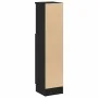 Mueble de baño con portarrollos negro 20,5x22x90 cm by , Bathroom furniture - Ref: Foro24-858498, Price: 37,68 €, Discount: %