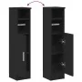 Mueble de baño con portarrollos negro 20,5x22x90 cm by , Bathroom furniture - Ref: Foro24-858498, Price: 37,68 €, Discount: %