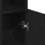 Mueble de baño con portarrollos negro 20,5x22x90 cm by , Bathroom furniture - Ref: Foro24-858498, Price: 37,68 €, Discount: %