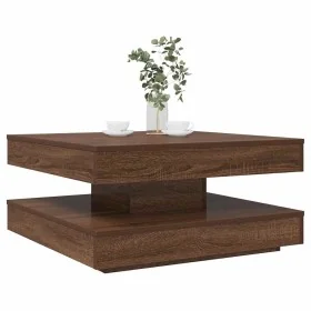 Mesa de centro giratoria 360 grados roble marrón 70x70x34,5 cm von , Couchtisch - Ref: Foro24-858485, Preis: 84,35 €, Rabatt: %