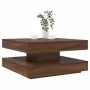 Mesa de centro giratoria 360 grados roble marrón 70x70x34,5 cm by , Coffee table - Ref: Foro24-858485, Price: 84,35 €, Discou...