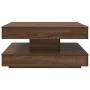 Mesa de centro giratoria 360 grados roble marrón 70x70x34,5 cm by , Coffee table - Ref: Foro24-858485, Price: 84,35 €, Discou...
