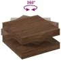 Mesa de centro giratoria 360 grados roble marrón 70x70x34,5 cm by , Coffee table - Ref: Foro24-858485, Price: 84,35 €, Discou...