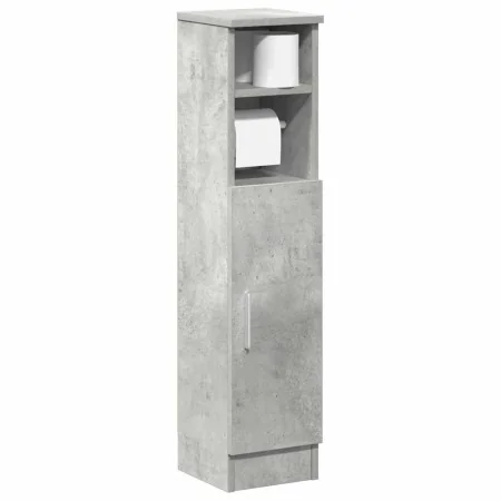 Mueble de baño con portarrollos gris hormigón 20,5x22x90 cm by , Bathroom furniture - Ref: Foro24-858500, Price: 35,84 €, Dis...