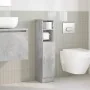Mueble de baño con portarrollos gris hormigón 20,5x22x90 cm by , Bathroom furniture - Ref: Foro24-858500, Price: 35,84 €, Dis...