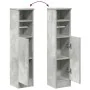 Mueble de baño con portarrollos gris hormigón 20,5x22x90 cm by , Bathroom furniture - Ref: Foro24-858500, Price: 35,84 €, Dis...