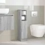 Mueble de baño con portarrollos gris Sonoma 20,5x22x90 cm by , Bathroom furniture - Ref: Foro24-858502, Price: 33,94 €, Disco...