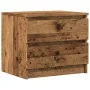 Mesita de noche madera de ingeniería envejecida 50x40x43.5 cm by , Nightstands - Ref: Foro24-856518, Price: 52,88 €, Discount: %