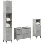 Set muebles de baño 2 piezas madera contrachapada gris hormigón de , Muebles de baño - Ref: Foro24-3324950, Precio: 204,08 €,...