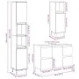 Set muebles de baño 2 piezas madera contrachapada gris hormigón de , Muebles de baño - Ref: Foro24-3324950, Precio: 204,08 €,...