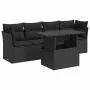 Set de muebles de jardín 5 pzas y cojines ratán sintético negro de , Conjuntos de jardín - Ref: Foro24-3326086, Precio: 374,2...