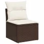 Set de sofás de jardín 10 pzas y cojines ratán sintético marrón by , Garden sets - Ref: Foro24-3326067, Price: 578,28 €, Disc...