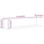Estantes de pared 2 uds madera roble marrón 75x16,5x16,5 cm by , Shelves and shelves - Ref: Foro24-860037, Price: 36,99 €, Di...