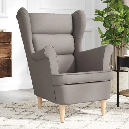 Sillón de tela gris taupe 74x84x100 cm by , Armchairs - Ref: Foro24-4016901, Price: 259,53 €, Discount: %