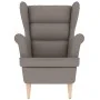 Sillón de tela gris taupe 74x84x100 cm by , Armchairs - Ref: Foro24-4016901, Price: 259,53 €, Discount: %