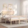Cama para personas mayores con cabecero madera maciza 140x200cm de vidaXL, Camas y somieres - Ref: Foro24-3195546, Precio: 14...