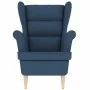 Sillón de tela azul 74x84x100 cm de , Sillones - Ref: Foro24-4016903, Precio: 236,22 €, Descuento: %