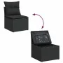 Set de sofás de jardín 7 pzas con cojines ratán sintético negro by , Garden sets - Ref: Foro24-3326266, Price: 545,90 €, Disc...