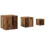 Mesas auxiliares 3 uds madera de ingeniería madera envejecida by , Side tables - Ref: Foro24-856676, Price: 78,02 €, Discount: %
