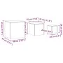 Mesas auxiliares 3 uds madera de ingeniería madera envejecida by , Side tables - Ref: Foro24-856676, Price: 78,02 €, Discount: %