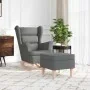 Sillón mecedora con taburete tela gris oscuro von , Sessel - Ref: Foro24-3307998, Preis: 259,59 €, Rabatt: %