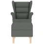 Sillón mecedora con taburete tela gris oscuro von , Sessel - Ref: Foro24-3307998, Preis: 259,59 €, Rabatt: %