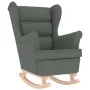 Sillón mecedora con taburete tela gris oscuro von , Sessel - Ref: Foro24-3307998, Preis: 259,59 €, Rabatt: %