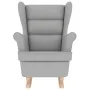 Silla mecedora de tela gris nube 74x90x102 cm de , Sillones - Ref: Foro24-4016929, Precio: 218,94 €, Descuento: %