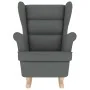 Silla mecedora de tela gris oscuro 74x90x102 cm de , Sillones - Ref: Foro24-4016920, Precio: 192,56 €, Descuento: %