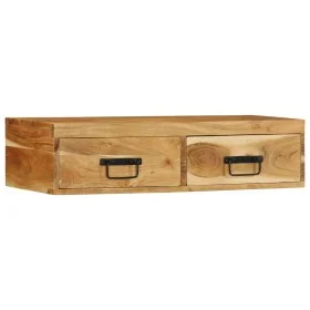 Mueble de TV de pared madera maciza de acacia 80x30x19 cm von , CD- und DVD-Speicher - Ref: Foro24-4017463, Preis: 91,13 €, R...